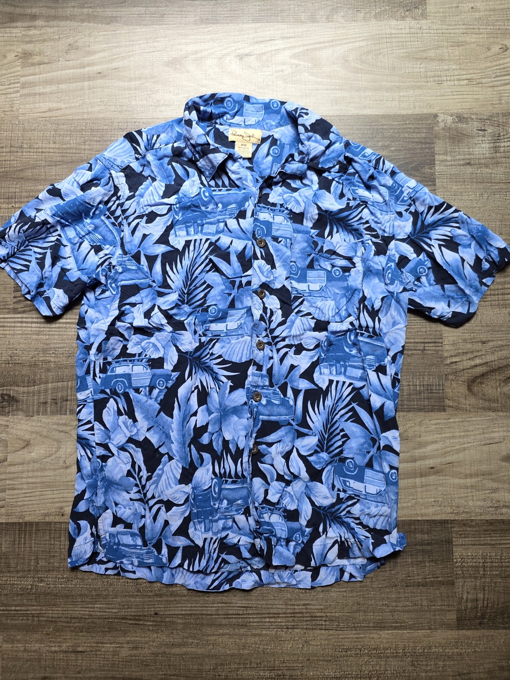Panama Jack Men's Hawaiian Shirt In Blue